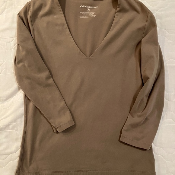 Eddie Bauer Tops - Eddie Bauer Women's Long Sleeve Tee - Taupe